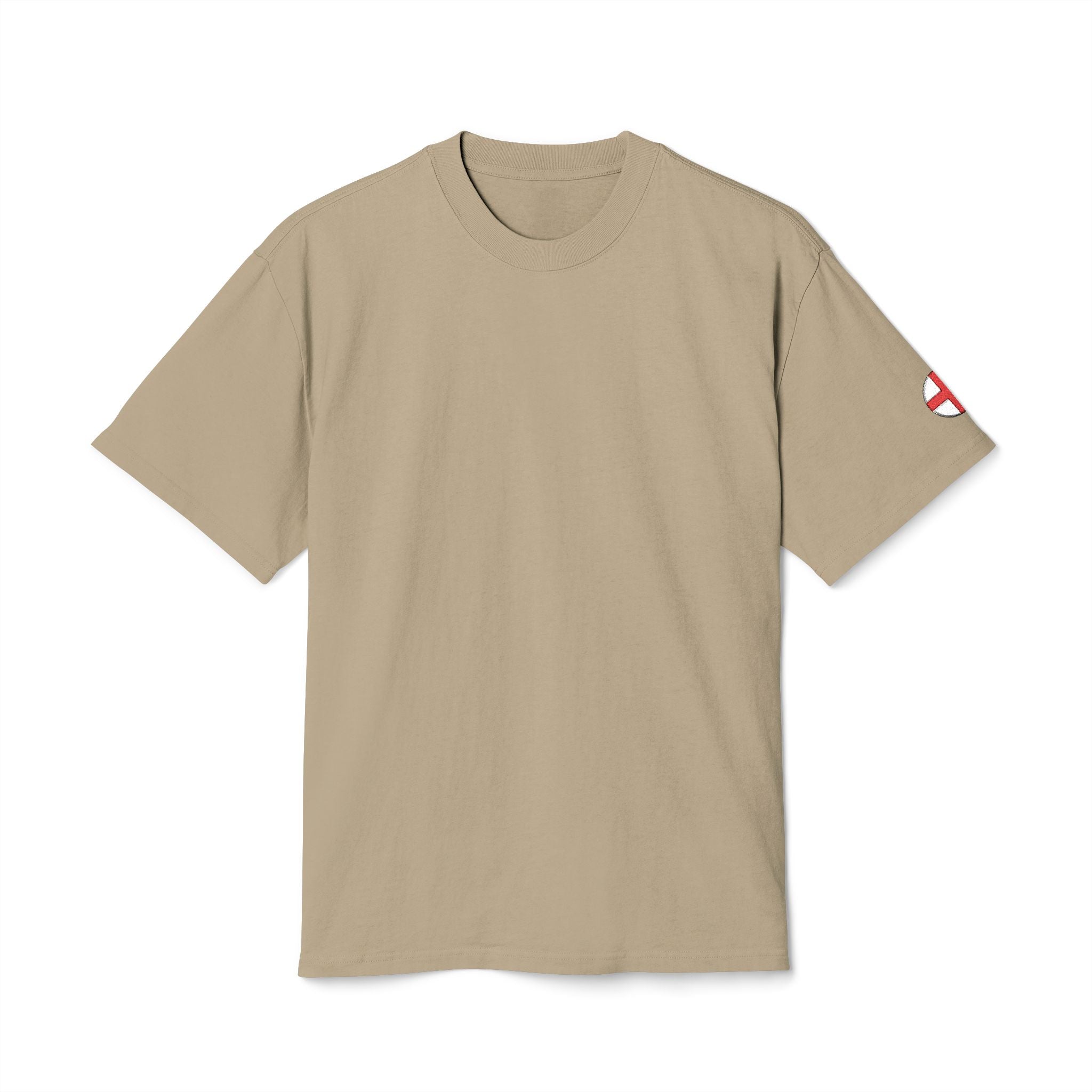 Circle England Sleeve Embroidered Oversized Tee