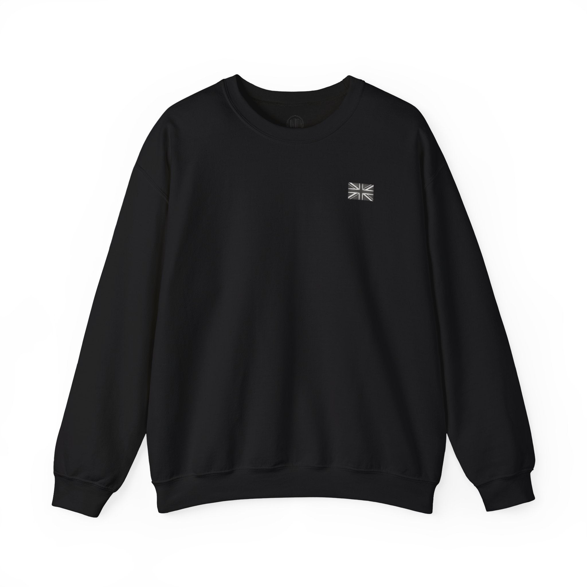 Union Jack Front Print Sweatshirt - Black Edit