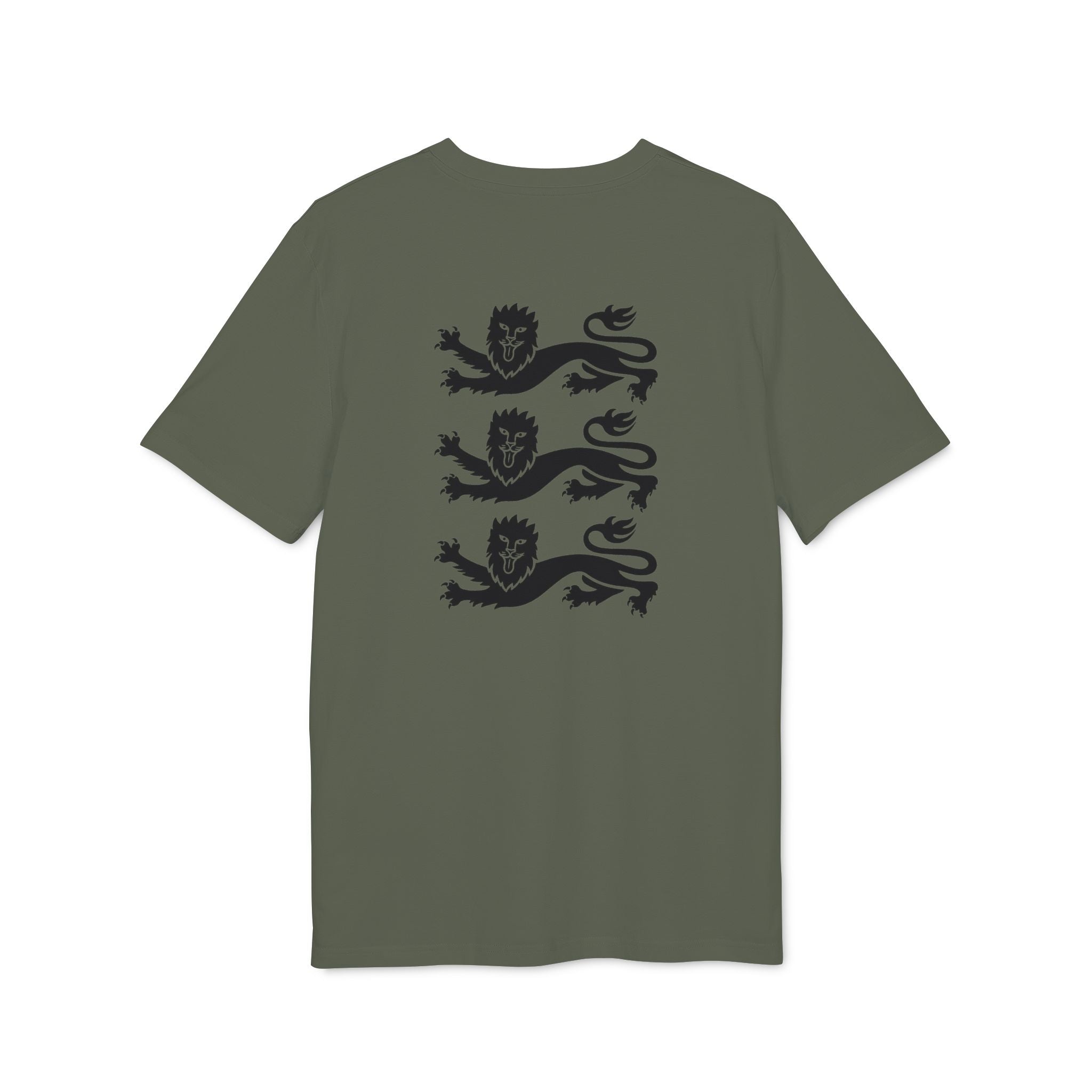Three Lion's  Back-Print T-Shirt