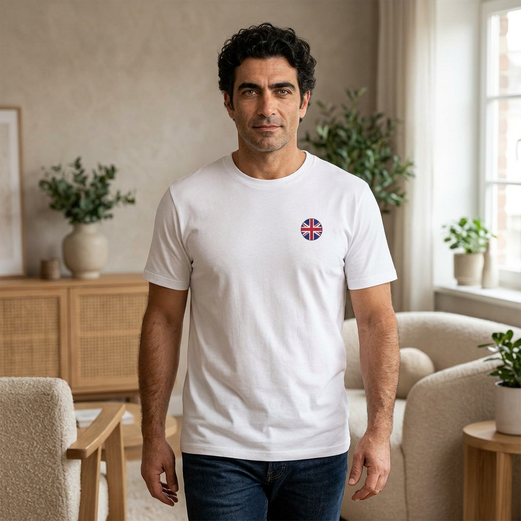 Minimal Circle Union Jack T-Shirt