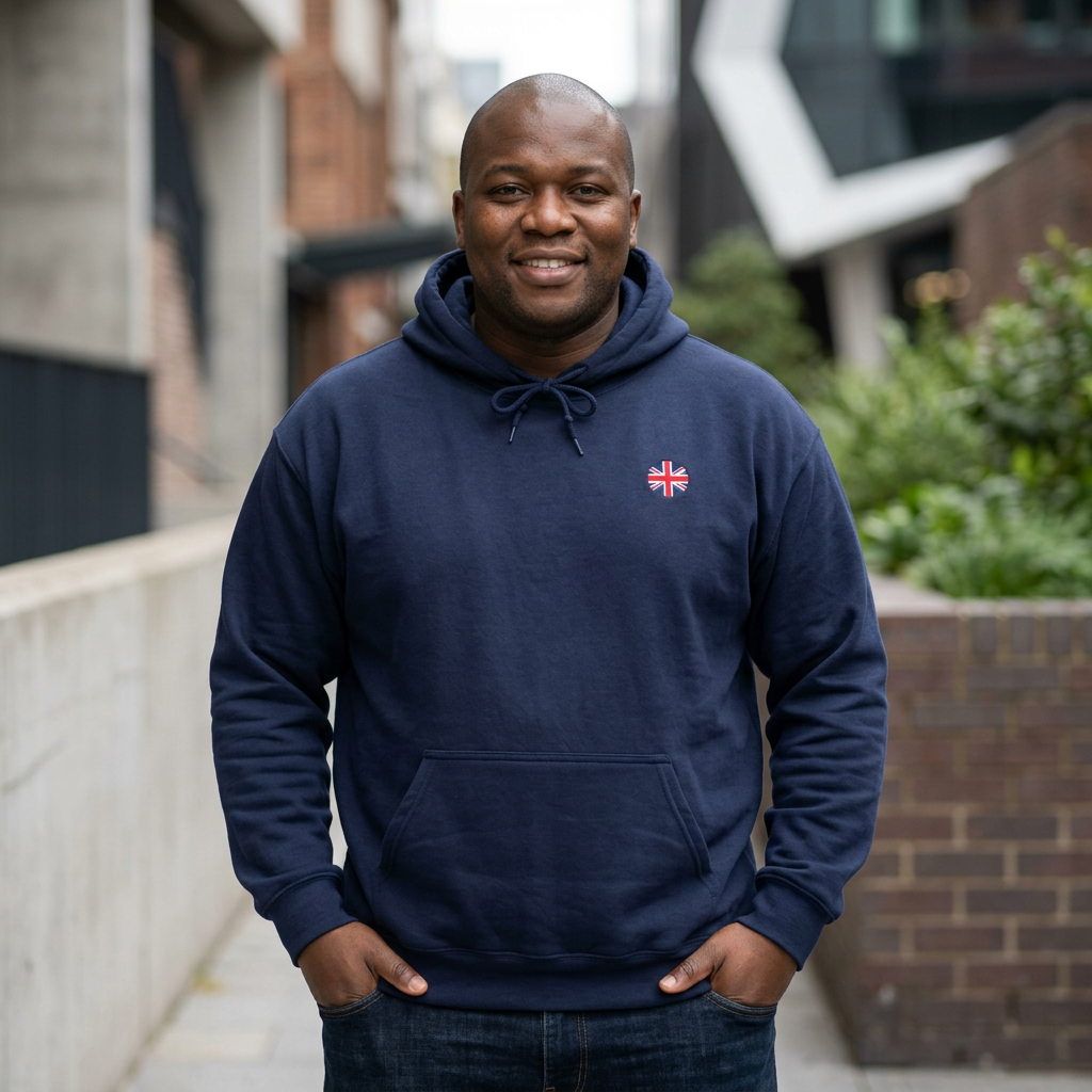 Minimal Circle England Union Jack Hoodie/Pullover