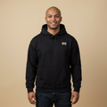 Union Jack Front Print Hoodie/Pullover - Black Edit