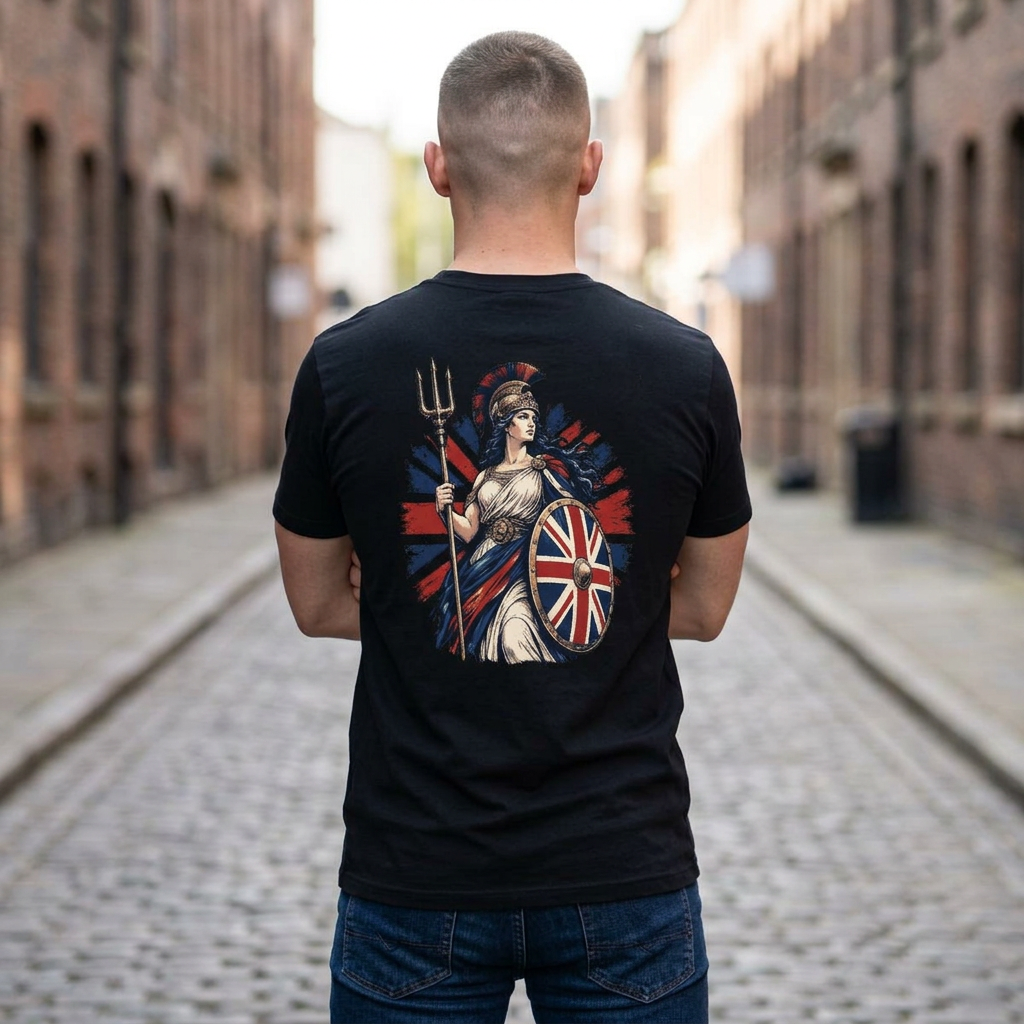Britannia Shield T‑Shirt - Large Back Print