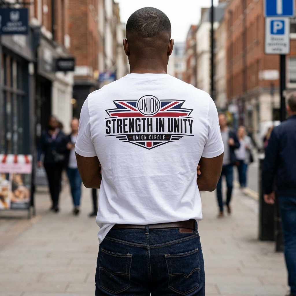 Strength In Unity T-Shirt — Small Chest Emblem & Back Print
