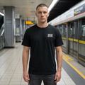 Union Jack Front Print T-Shirt - Black Edit