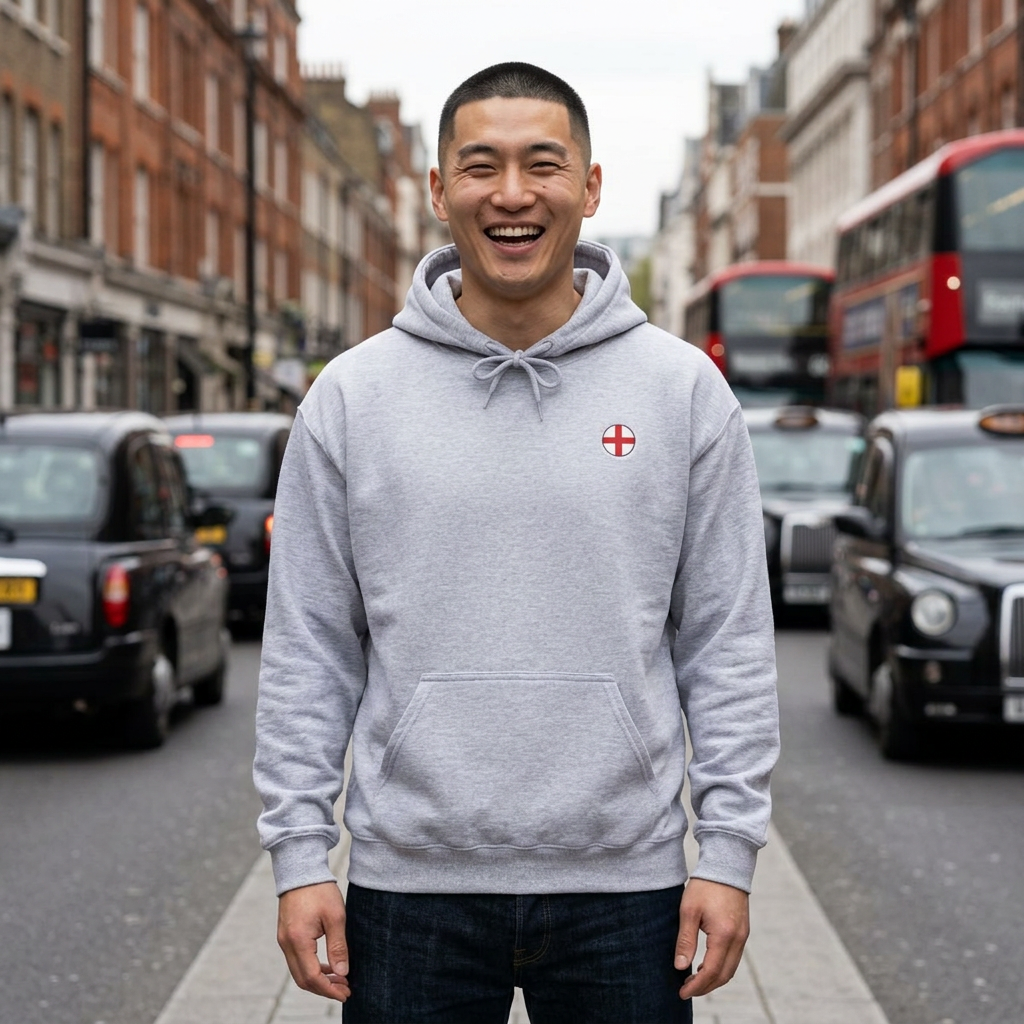 Minimal Circle England Hoodie/Pullover