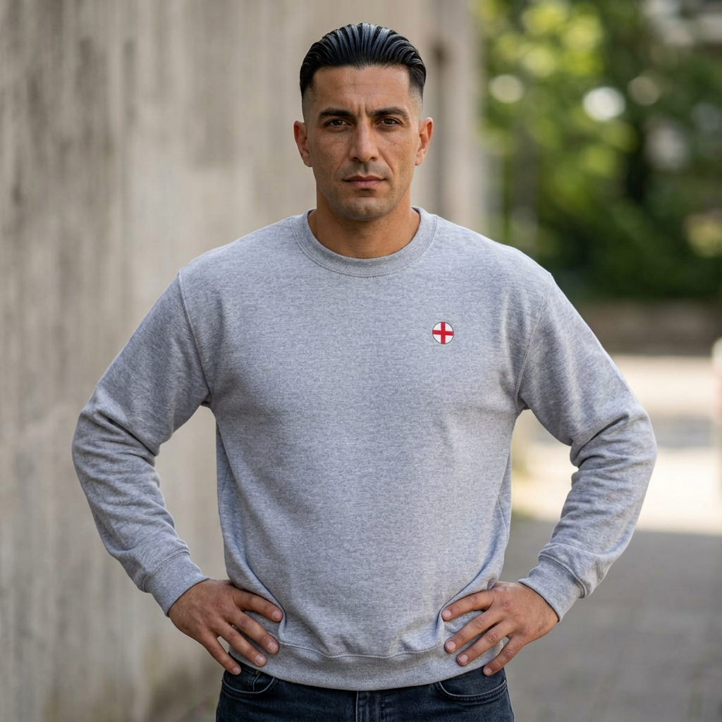 Minimal Circle England Sweatshirt