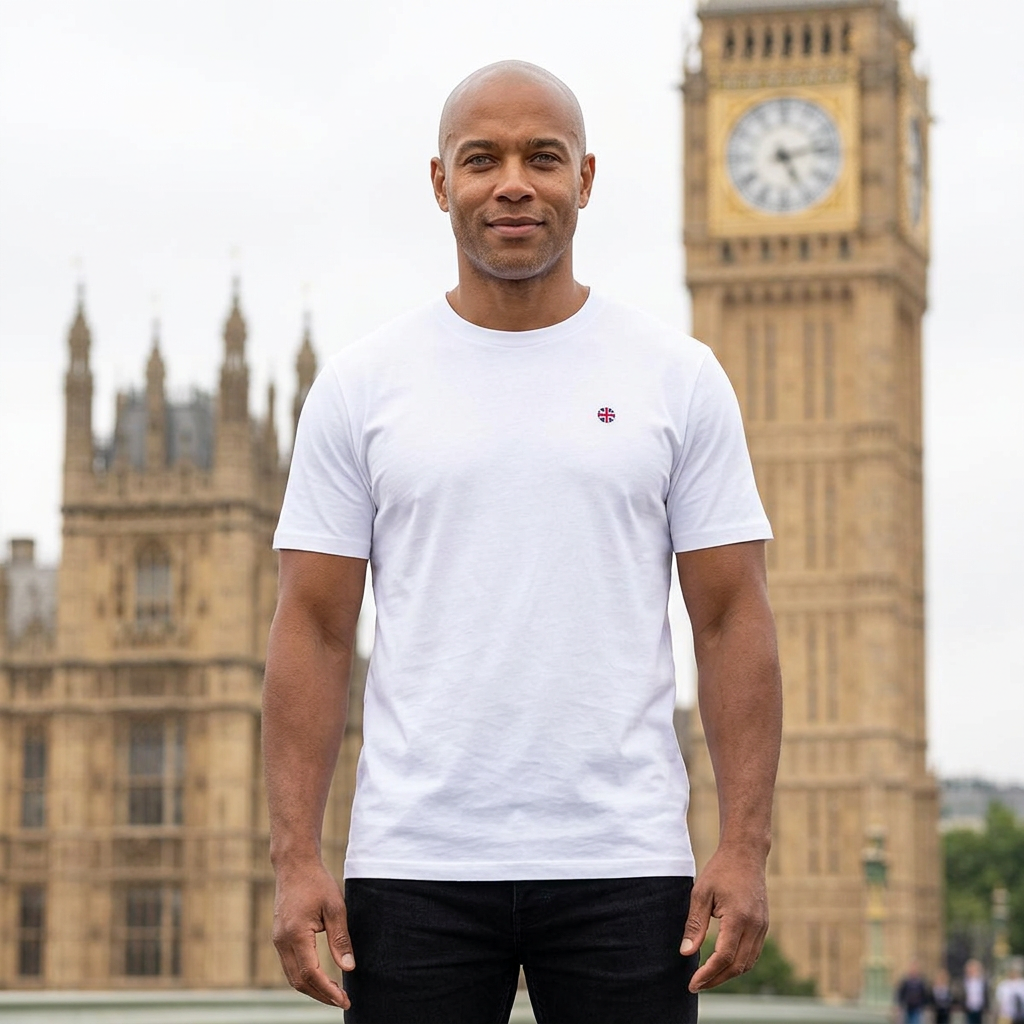 Minimal Circle Union Jack T-Shirt
