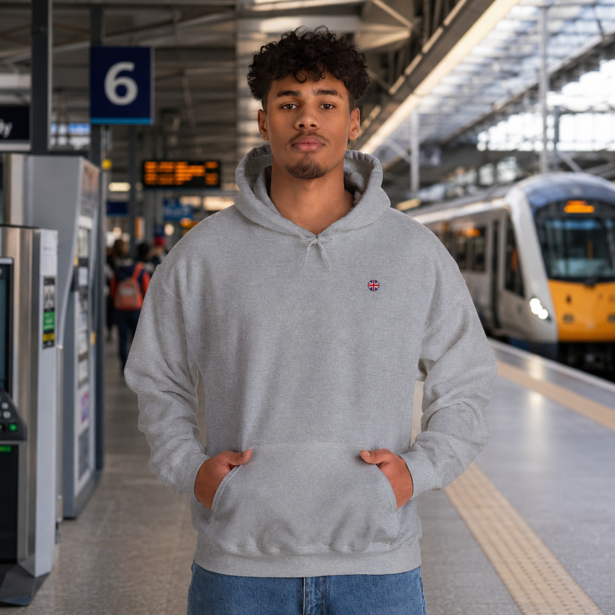 Minimal Circle England Union Jack Hoodie/Pullover