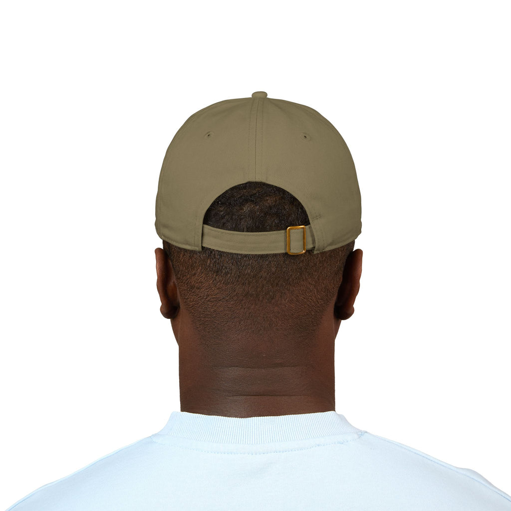 Organic Embroidered Circle England Baseball Cap