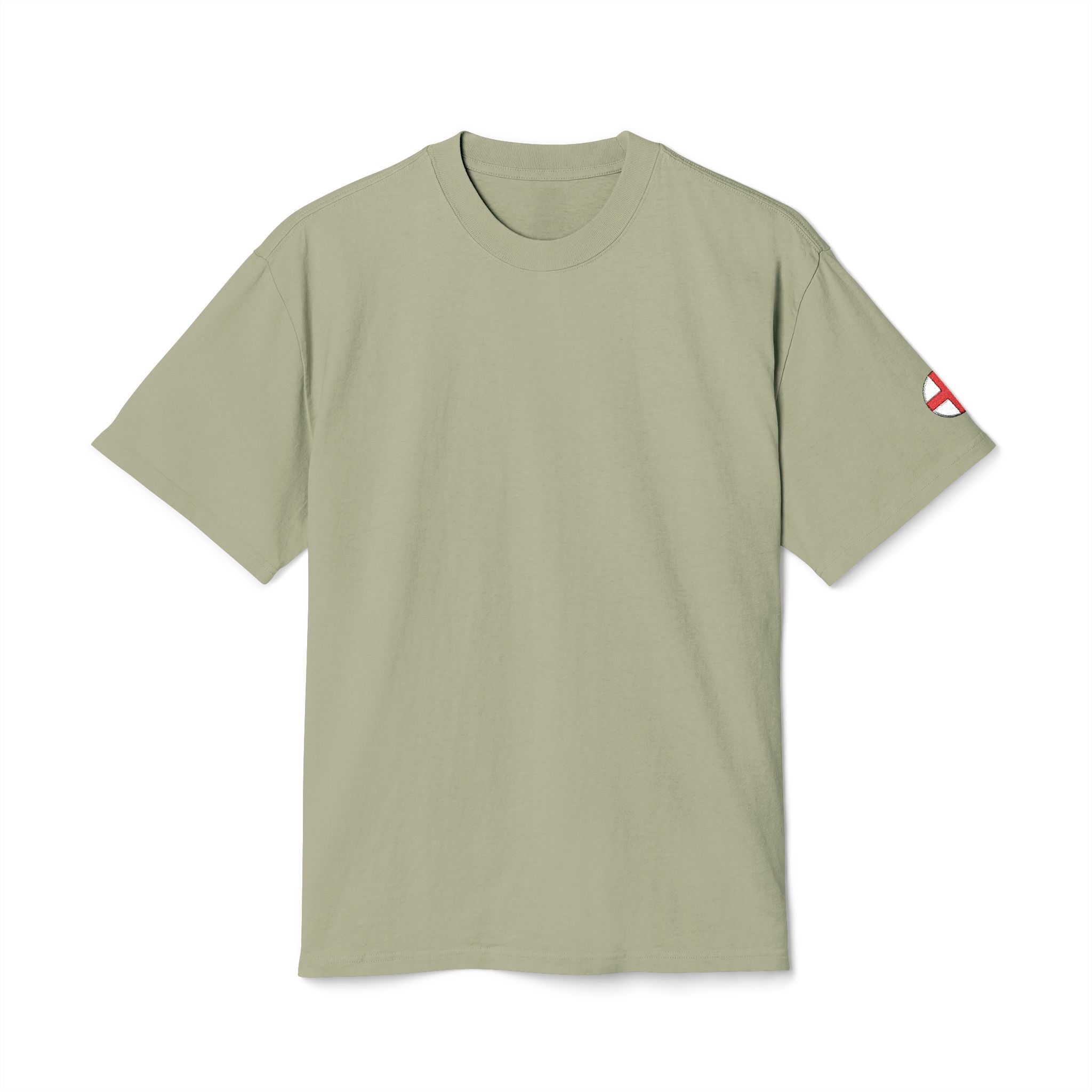 Circle England Sleeve Embroidered Oversized Tee