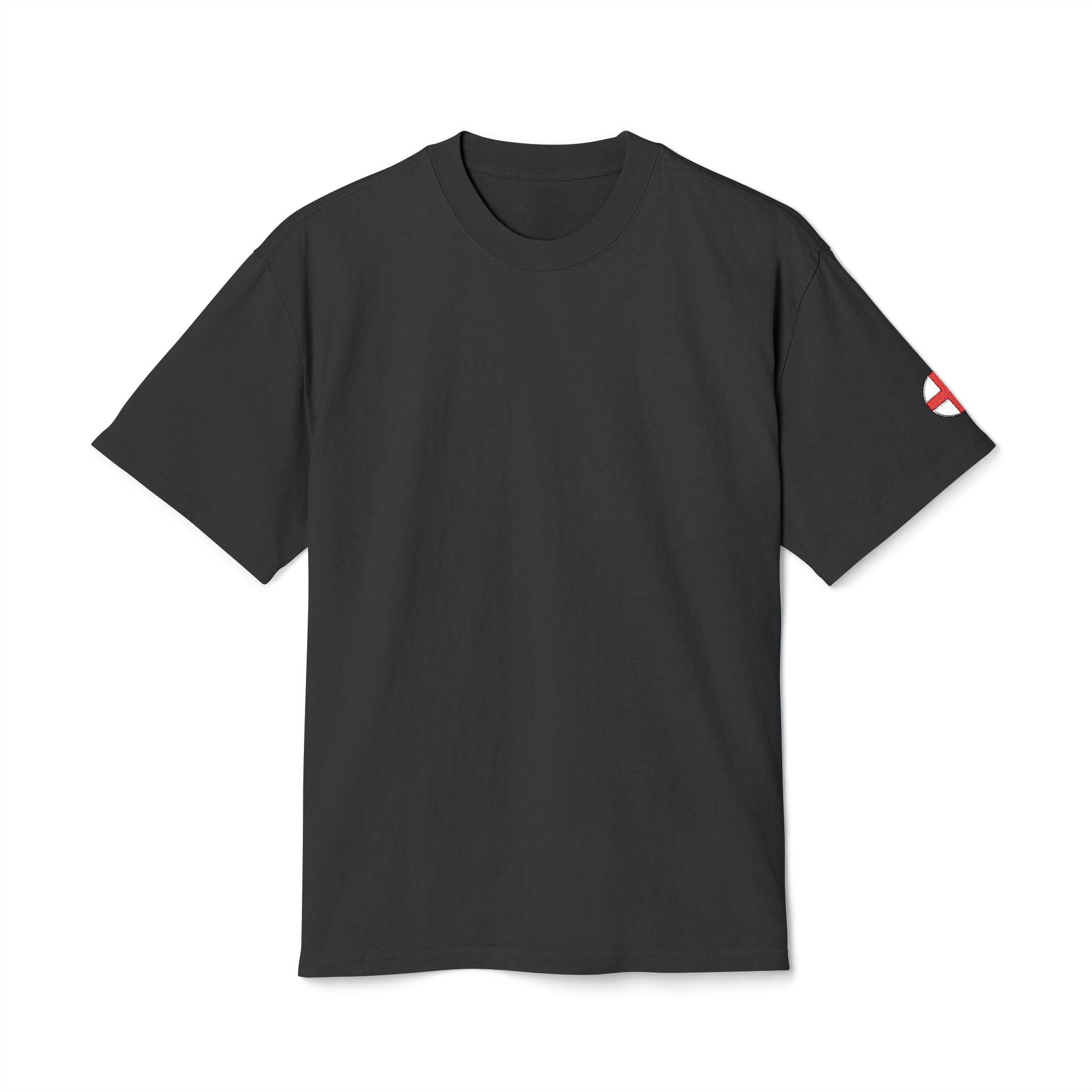 Circle England Sleeve Embroidered Oversized Tee