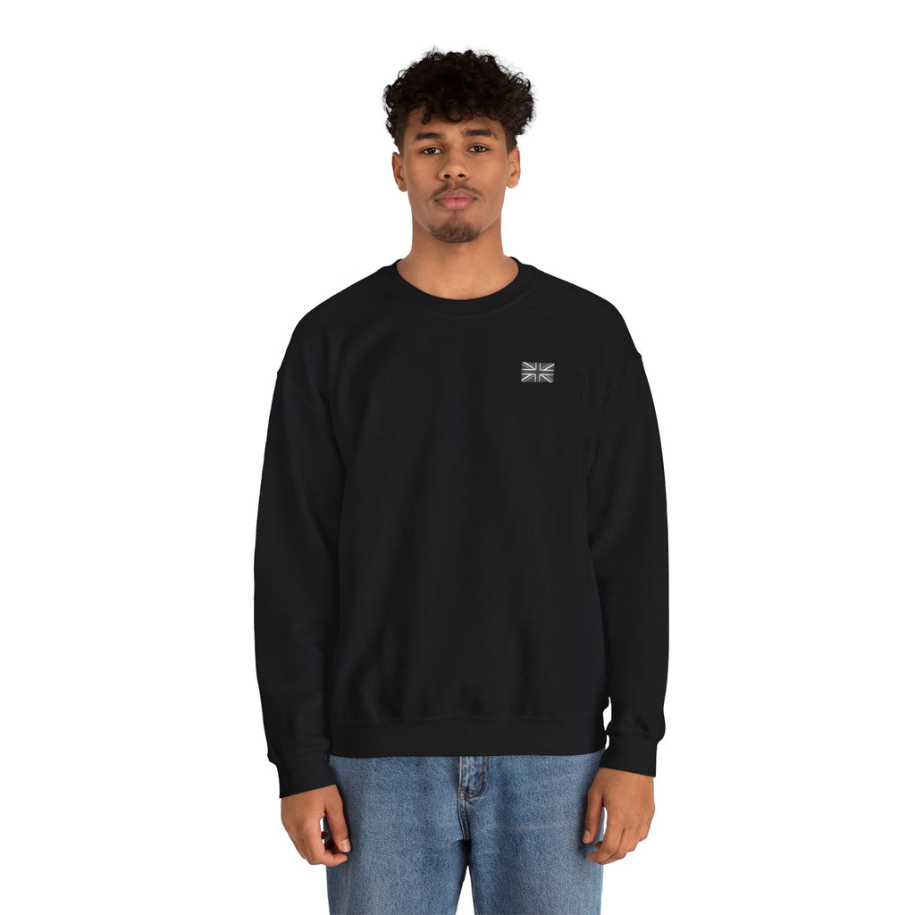 Union Jack Front Print Sweatshirt - Black Edit