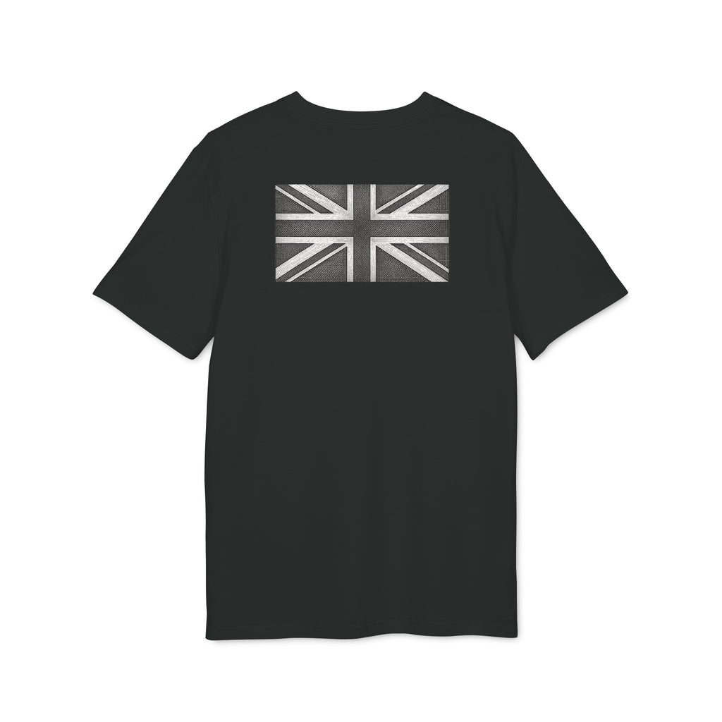 Union Jack Front & Back Print T-Shirt - Black Edit