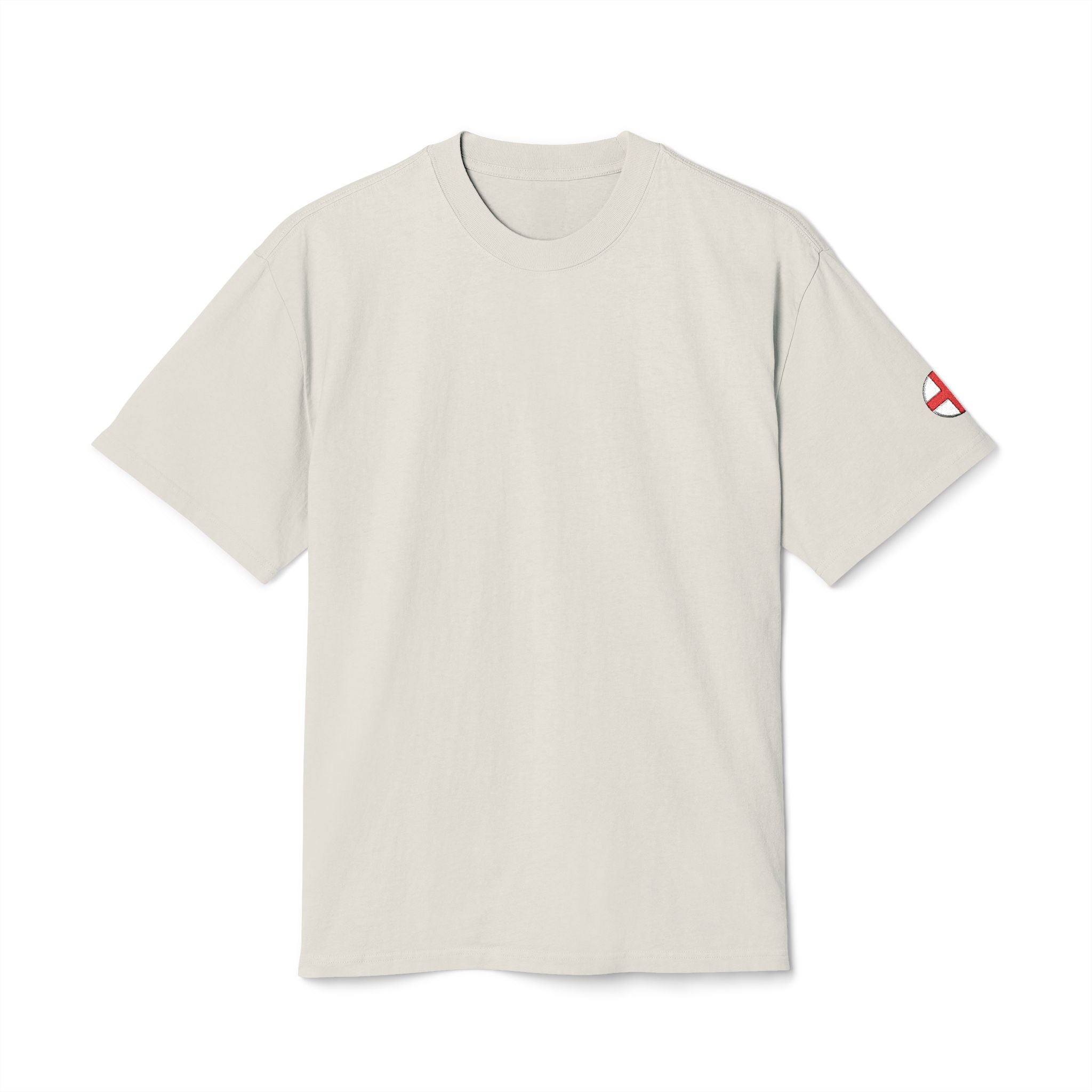 Circle England Sleeve Embroidered Oversized Tee