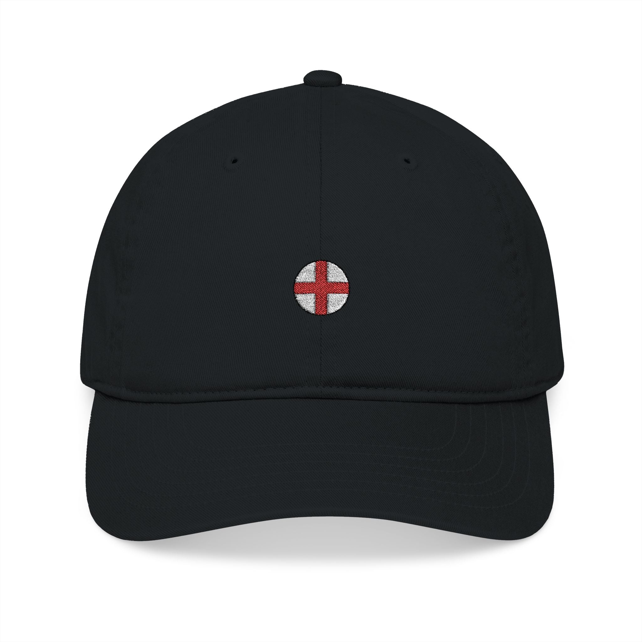 Organic Embroidered Circle England Baseball Cap