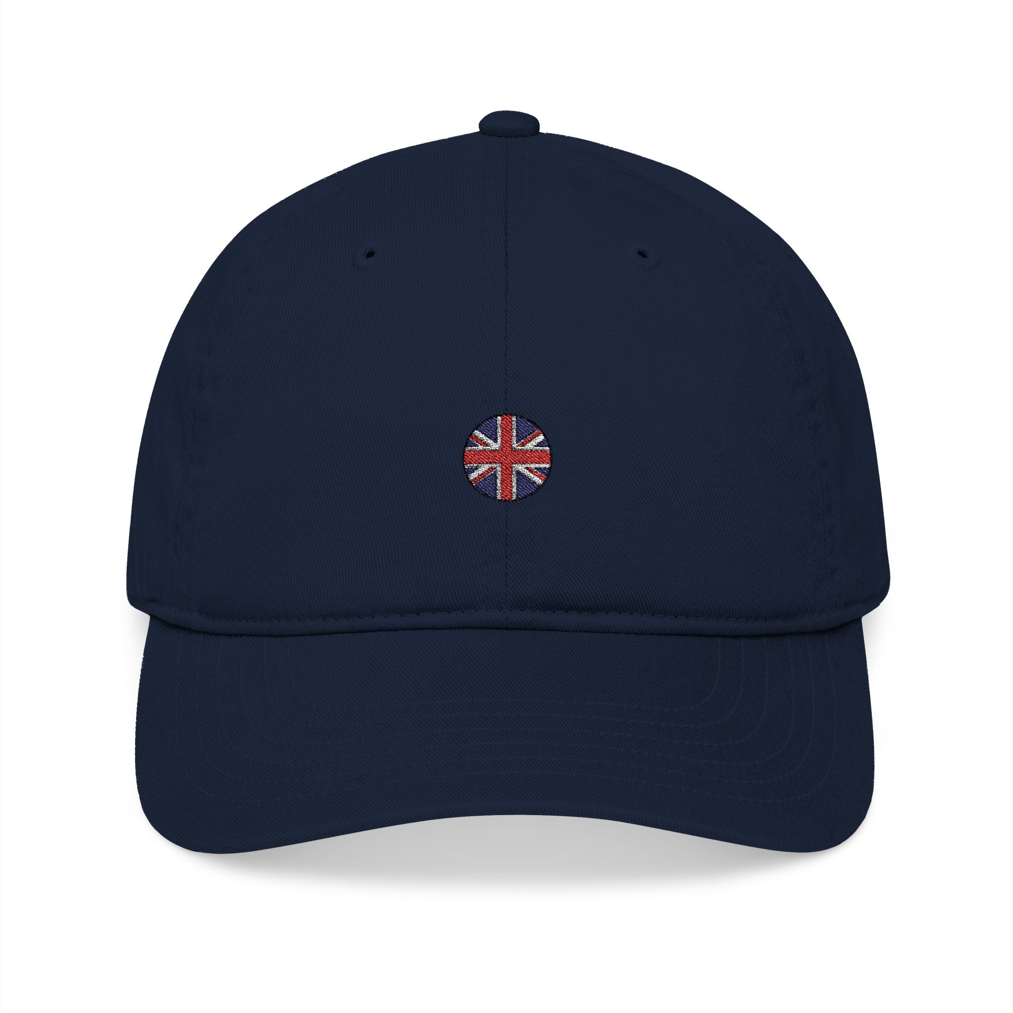 Organic Embroidered Circle Union Jack Baseball Cap