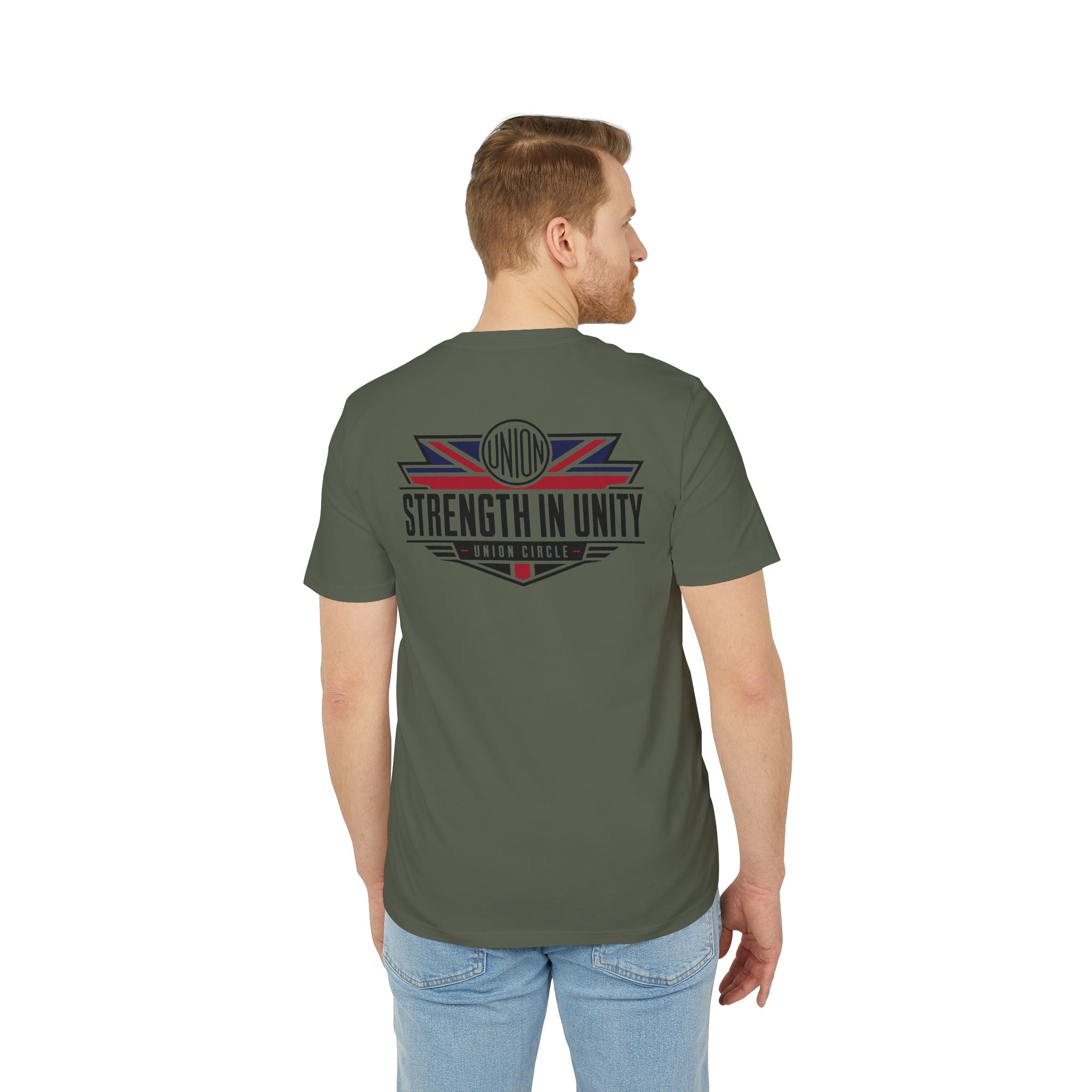 Strength In Unity T-Shirt — Small Chest Emblem & Back Print